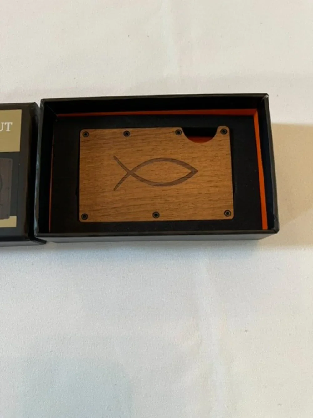Divinity walnut engraved